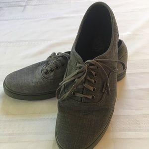 Men’s Vans Authentic Shoe Size 12, Solid Gray